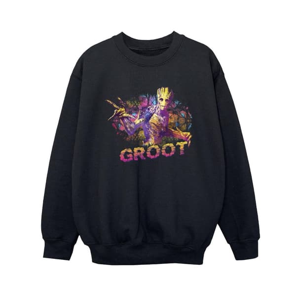 Marvel Pojkar Guardians Of The Galaxy Abstrakt Groot Sweatshirt