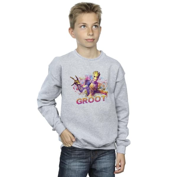 Marvel Pojkar Guardians Of The Galaxy Abstrakt Groot Sweatshirt