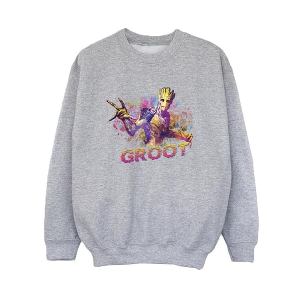 Marvel Pojkar Guardians Of The Galaxy Abstrakt Groot Sweatshirt