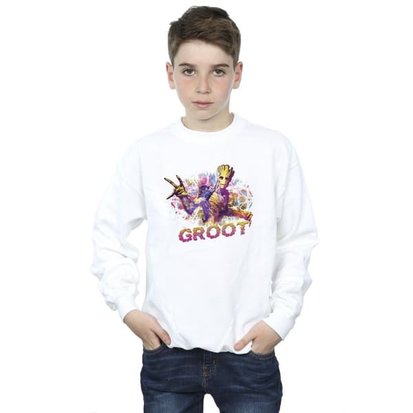 Marvel Pojkar Guardians Of The Galaxy Abstrakt Groot Sweatshirt