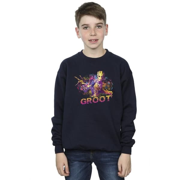 Marvel Pojkar Guardians Of The Galaxy Abstrakt Groot Sweatshirt