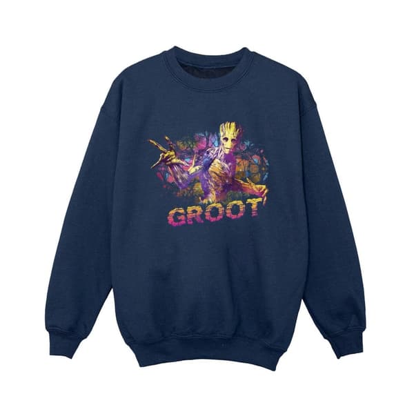 Marvel Pojkar Guardians Of The Galaxy Abstrakt Groot Sweatshirt