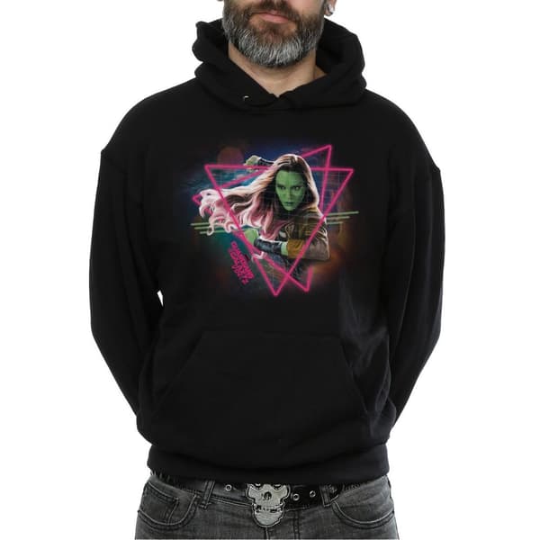 Marvel Guardians Of The Galaxy Neon Gamora Hoodie - herr