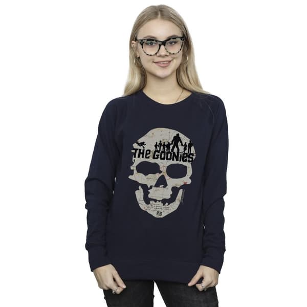 The Goonies Womens/Ladies Map Skull Sweatshirt