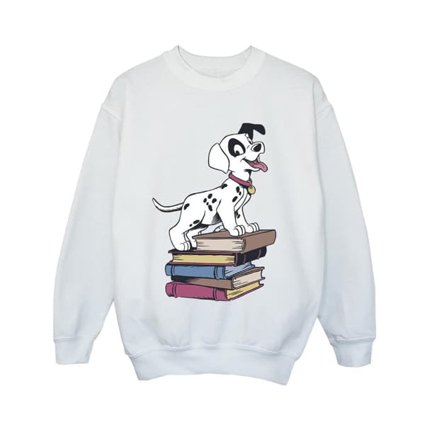 Disney Pojkar 101 Dalmatiner Böcker Sweatshirt White 12-13 Years