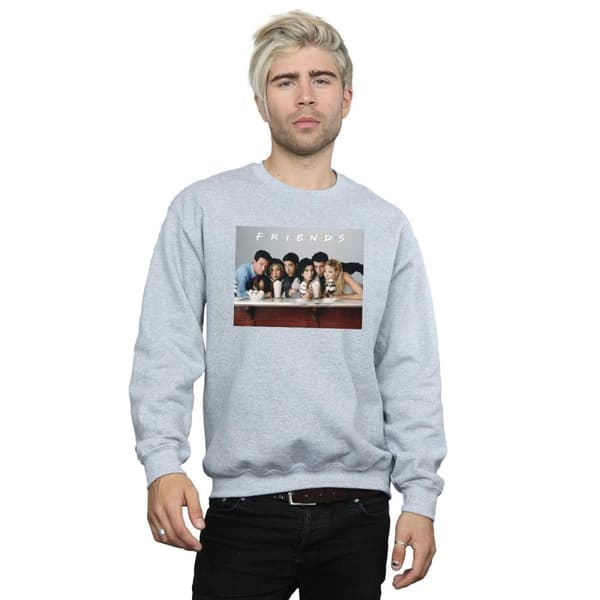 Friends Mens Group Photo Milkshakes Sweatshirt