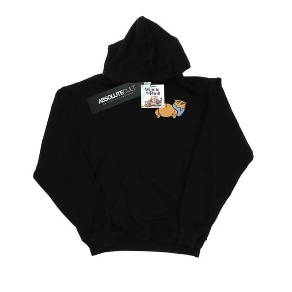 Disney Mens Winnie The Pooh Backside Breast Print Hoodie