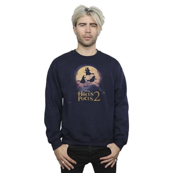 Disney Mens Hocus Pocus Witches Flying Sweatshirt