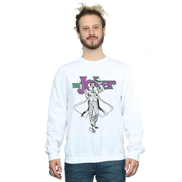 DC Comics Mens Joker Pose Sweatshirt