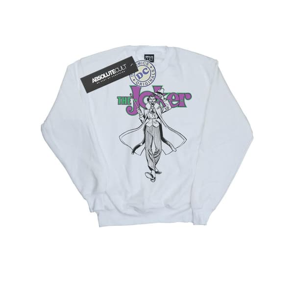 DC Comics Mens Joker Pose Sweatshirt