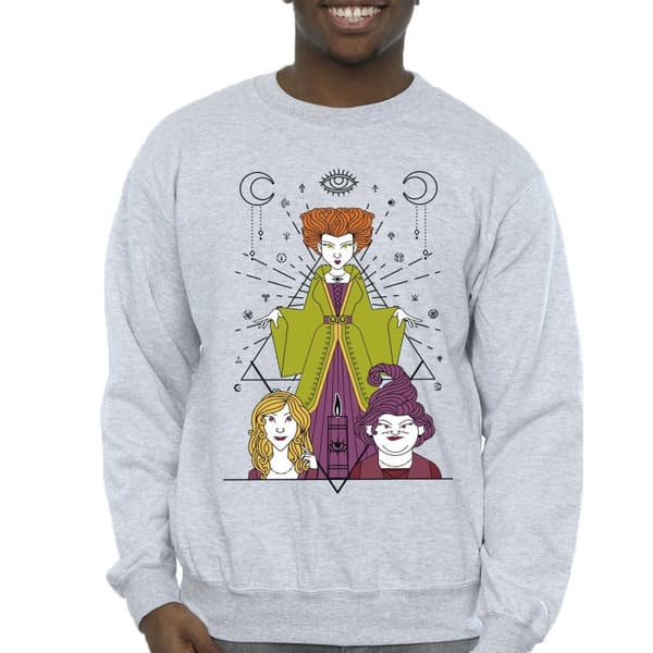 Disney Mens Hocus Pocus Candle Sweatshirt