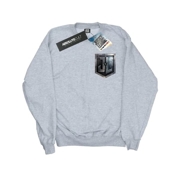 DC Comics Boys Justice League Movie Shield Faux Pocket Sweatshirt