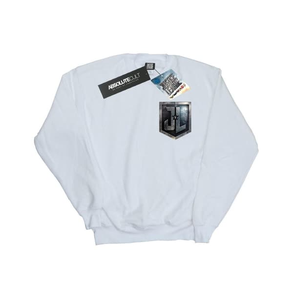 DC Comics Boys Justice League Movie Shield Faux Pocket Sweatshirt