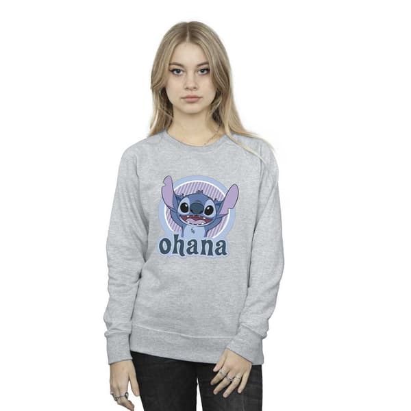 Disney Dam/Tjej Lilo And Stitch Ohana Circle Sweatshirt