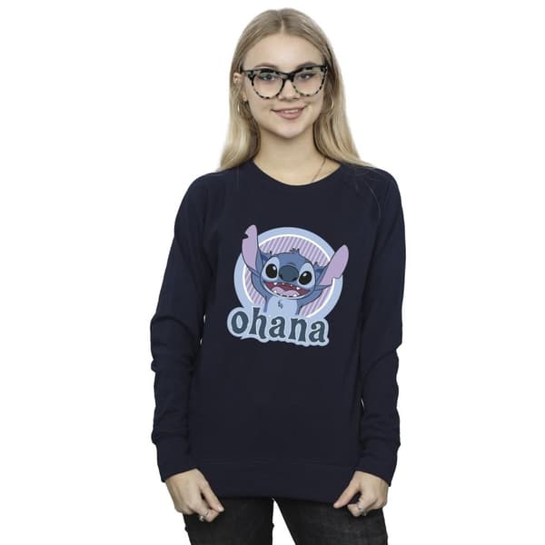 Disney Dam/Tjej Lilo And Stitch Ohana Circle Sweatshirt