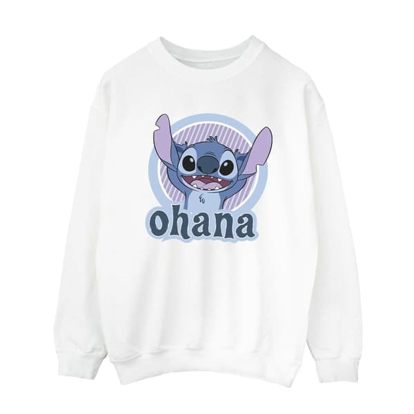 Disney Dam/Tjej Lilo And Stitch Ohana Circle Sweatshirt