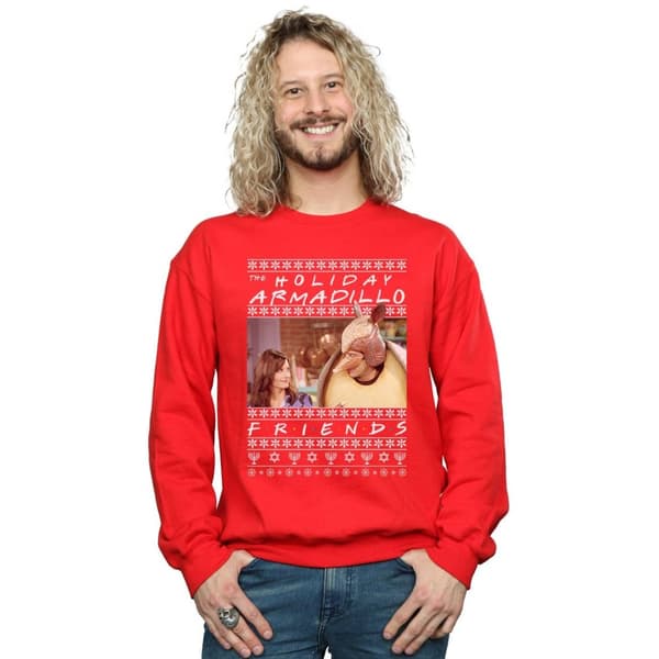 Friends Mens Fair Isle Holiday Armadillo Sweatshirt
