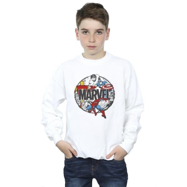 Marvel Boys Comics Character Circle Sweatshirt