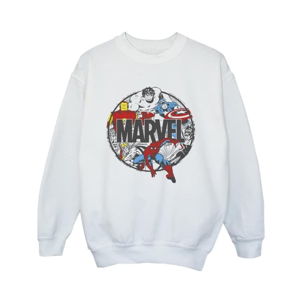 Marvel Boys Comics Character Circle Sweatshirt
