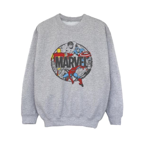 Marvel Boys Comics Character Circle Sweatshirt