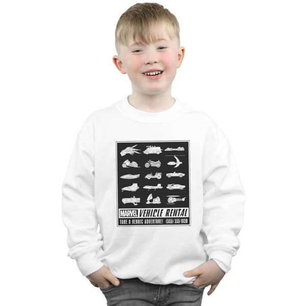 Marvel Pojkar Vehicle Rentals Mono Sweatshirt