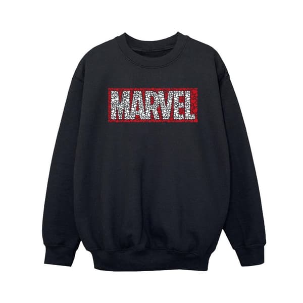 Marvel Boys Comics Hearts Logo Sweatshirt