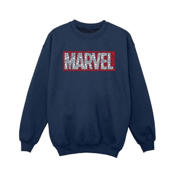 Marvel Boys Comics Hearts Logo Sweatshirt