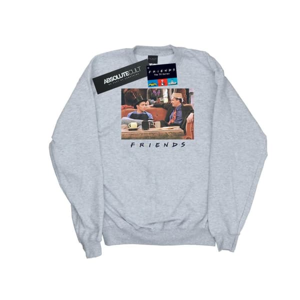 Friends Mens Joey And Chandler Hats Sweatshirt Sports Grey 3XL