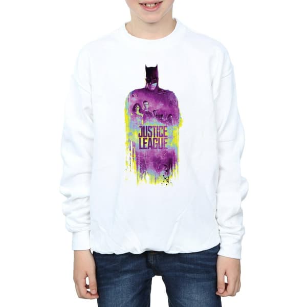 DC Comics Pojkar Justice League Movie Team Borstad Sweatshirt
