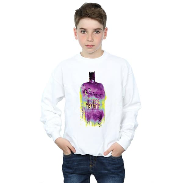 DC Comics Pojkar Justice League Movie Team Borstad Sweatshirt
