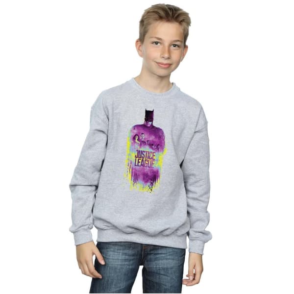 DC Comics Pojkar Justice League Movie Team Borstad Sweatshirt