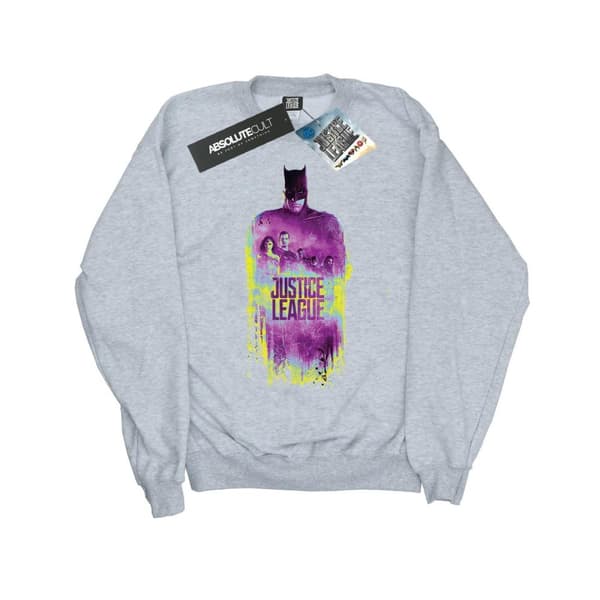 DC Comics Pojkar Justice League Movie Team Borstad Sweatshirt