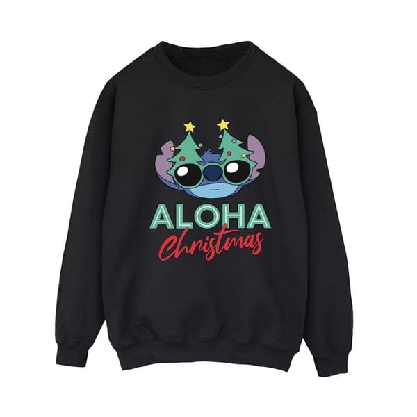 Disney Lilo And Stitch - Sweatshirt med julgransskuggor för kvinnor/damer