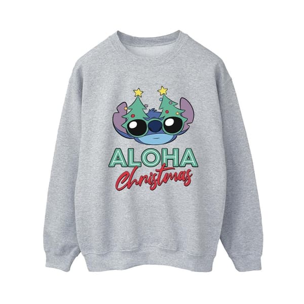 Disney Lilo And Stitch - Sweatshirt med julgransskuggor för kvinnor/damer