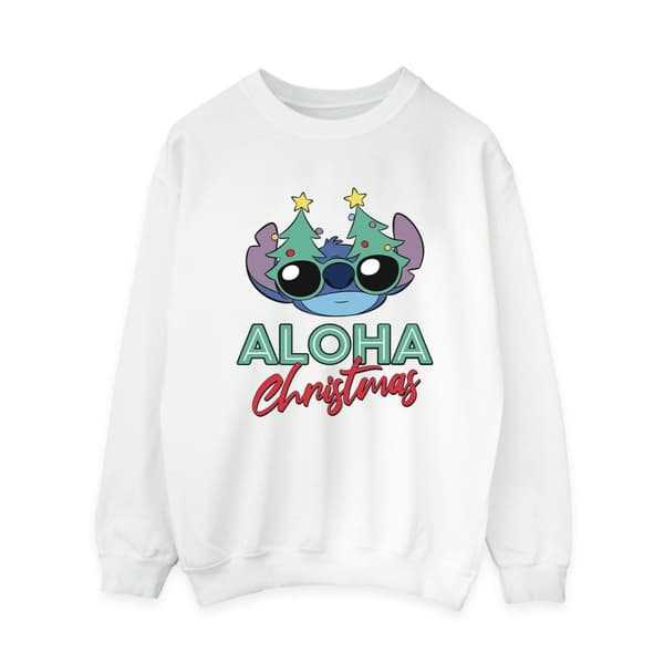 Disney Lilo And Stitch - Sweatshirt med julgransskuggor för kvinnor/damer