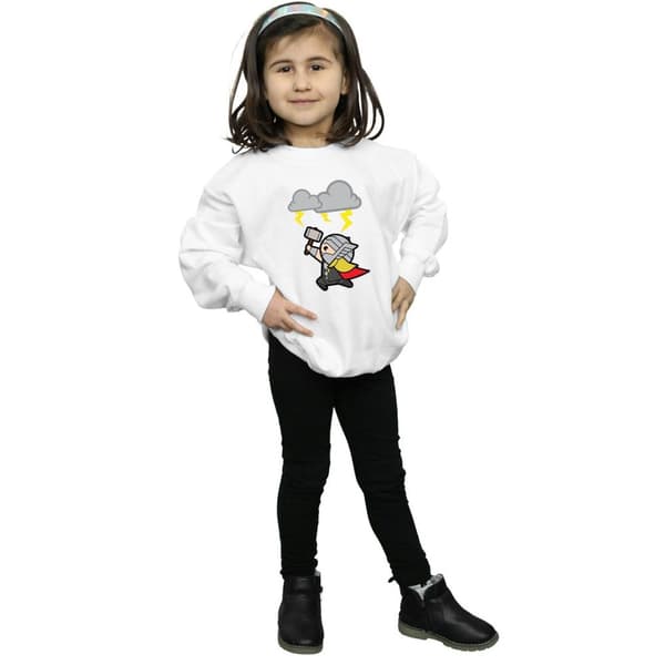Marvel Girls Kawaii Thor God Of Thunder Sweatshirt