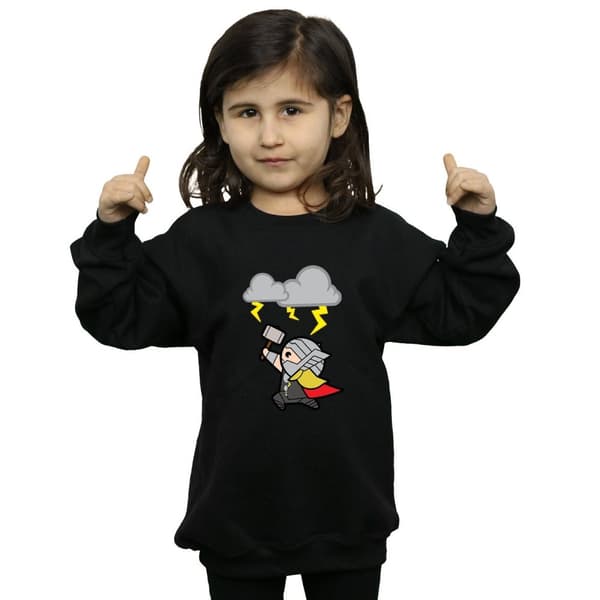 Marvel Girls Kawaii Thor God Of Thunder Sweatshirt