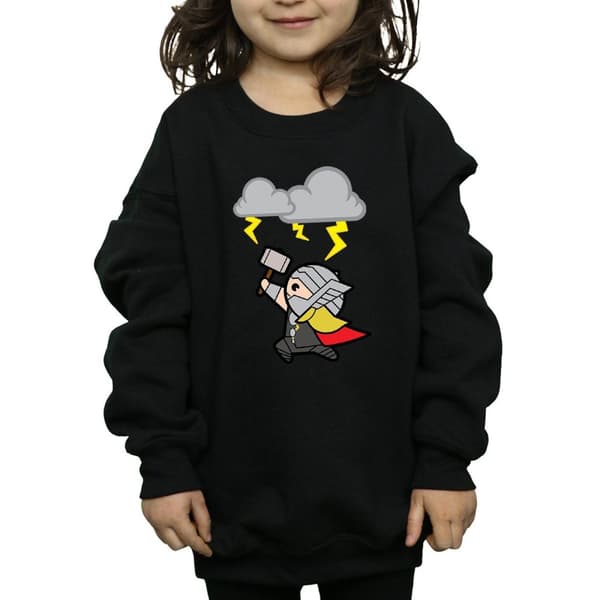 Marvel Girls Kawaii Thor God Of Thunder Sweatshirt