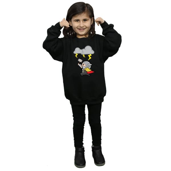 Marvel Girls Kawaii Thor God Of Thunder Sweatshirt