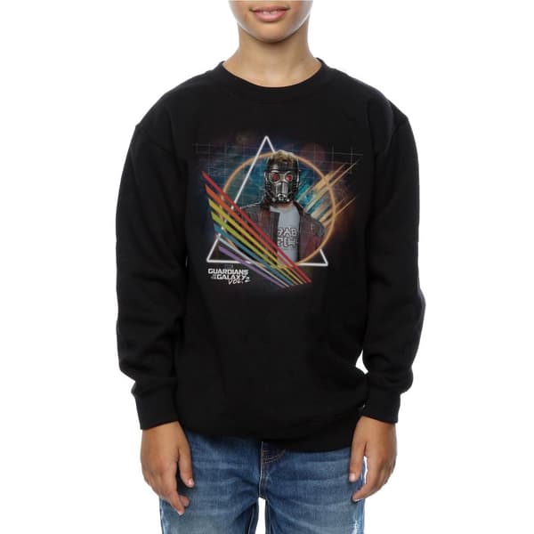 Marvel Boys Guardians Of The Galaxy Neon Star Lord Masked Sweatshirt