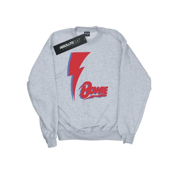 David Bowie Mens Red Bolt Sweatshirt