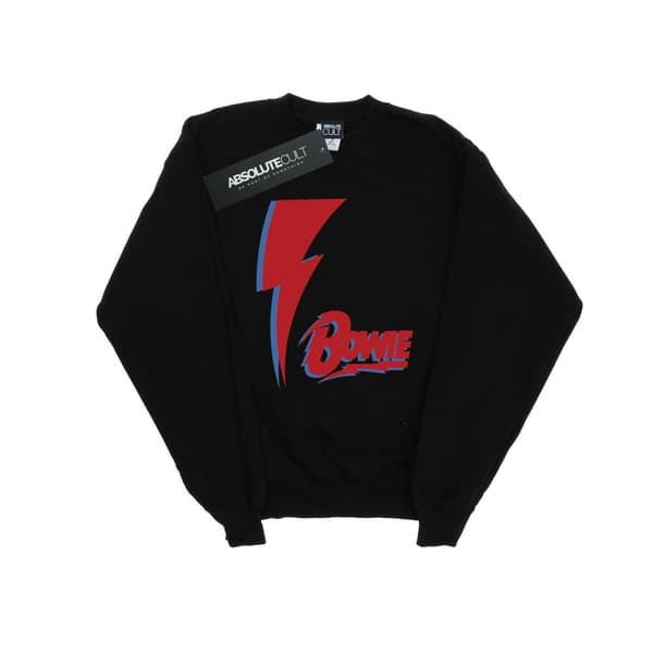 David Bowie Mens Red Bolt Sweatshirt