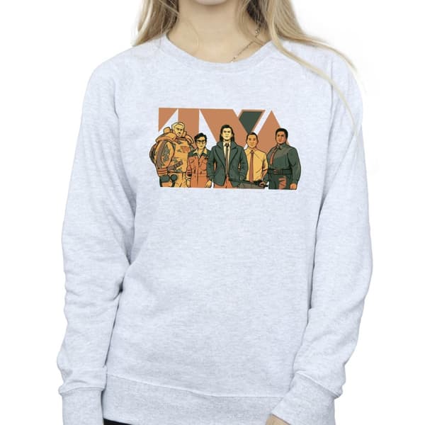 Marvel Dam/Tjej Loki TVA Group Sweatshirt