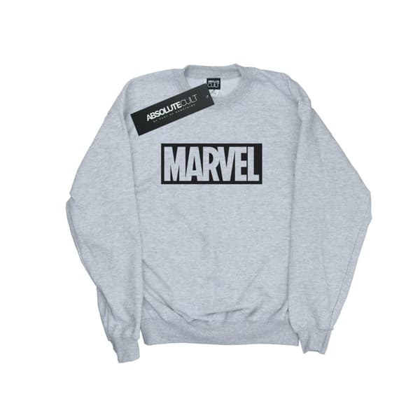 Marvel Boys Logo Outline Sweatshirt