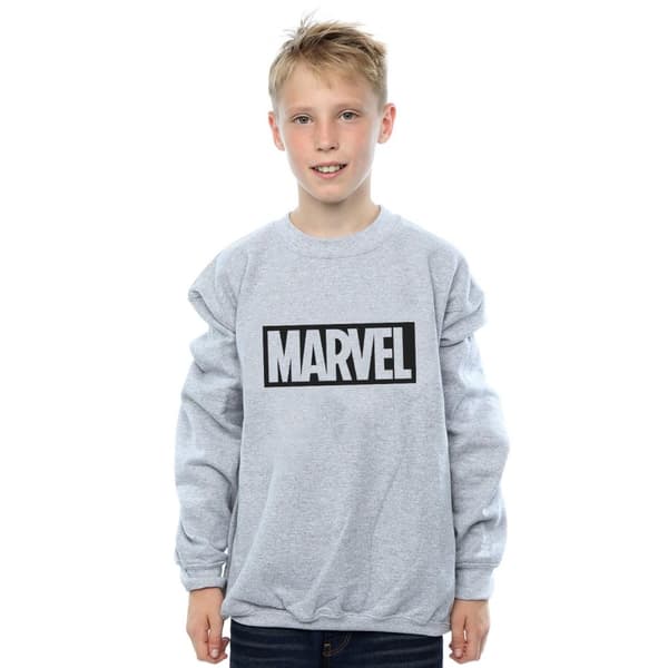 Marvel Boys Logo Outline Sweatshirt