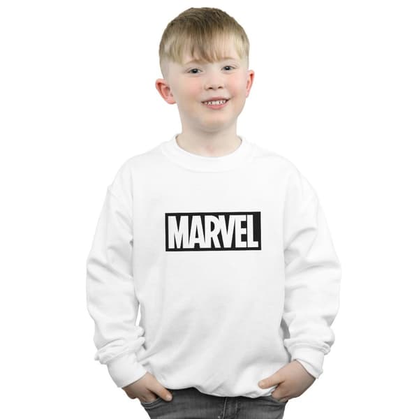 Marvel Boys Logo Outline Sweatshirt