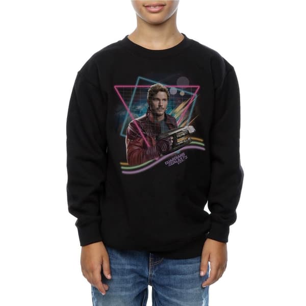 Marvel Pojkar Guardians Of The Galaxy Neon Star Lord Sweatshirt