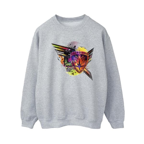 Marvel Womens/Ladies Guardians Of The Galaxy Abstract Shield Chest Sweatshirt
