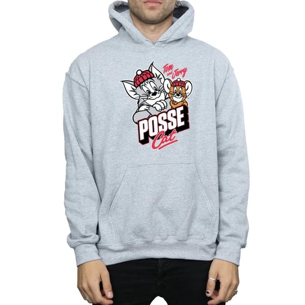 Tom And Jerry Posse Cat-hoodie för män