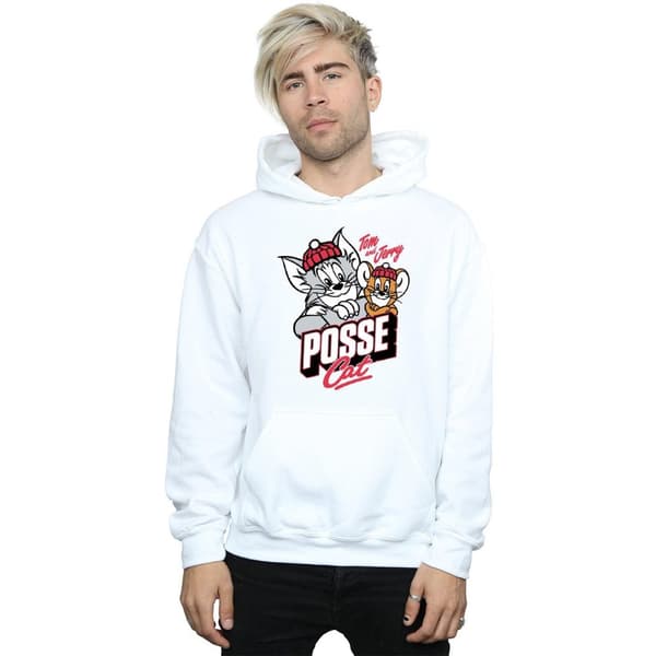 Tom And Jerry Posse Cat-hoodie för män